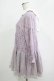 画像2: axes femme / 総レースティアードチュニック M ラベンダー H-25-11-19-023-AX-OP-NS-ZH (2)