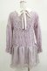 画像3: axes femme / 総レースティアードチュニック M ラベンダー H-25-11-19-023-AX-OP-NS-ZH (3)