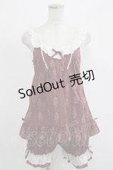 Kurumi Collaboration / Fairy’s Bouquetベビードール+ドロワーズ M ボルドー H-25-11-19-025-GO-TO-NS-ZH