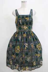 EXCENTRIQUE / Highland Checkワンピース 0S グリーン H-25-11-20-001-EL-OP-KB-ZH