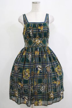 画像1: EXCENTRIQUE / Highland Checkワンピース 0S グリーン H-25-11-20-001-EL-OP-KB-ZH