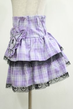 画像2: QOOZA / Kuromi mini skirt  ラベンダー H-25-11-20-031-PU-SK-KB-ZH
