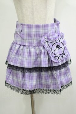 画像1: QOOZA / Kuromi mini skirt  ラベンダー H-25-11-20-032-PU-SK-KB-ZH