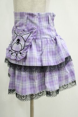画像2: QOOZA / Kuromi mini skirt  ラベンダー H-25-11-20-033-PU-SK-KB-ZH