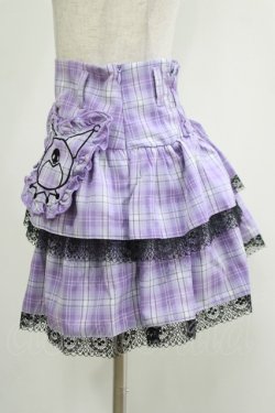 画像2: QOOZA / Kuromi mini skirt  ラベンダー H-25-11-20-035-PU-SK-KB-ZH