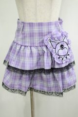 QOOZA / Kuromi mini skirt  ラベンダー H-25-11-20-036-PU-SK-KB-ZH