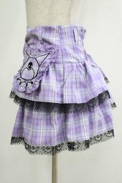 画像2: QOOZA / Kuromi mini skirt  ラベンダー H-25-11-20-036-PU-SK-KB-ZH