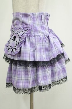 画像2: QOOZA / Kuromi mini skirt  ラベンダー H-25-11-20-037-PU-SK-KB-ZH