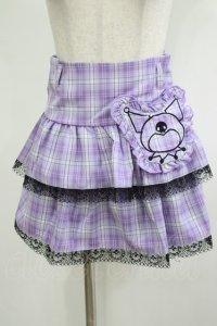 QOOZA / Kuromi mini skirt  ラベンダー H-25-11-20-038-PU-SK-KB-ZH