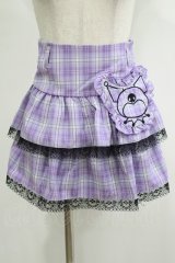 QOOZA / Kuromi mini skirt  ラベンダー H-25-11-20-039-PU-SK-KB-ZH