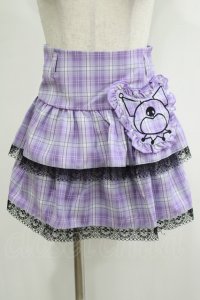 QOOZA / Kuromi mini skirt  ラベンダー H-25-11-20-039-PU-SK-KB-ZH