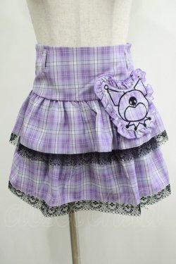 画像1: QOOZA / Kuromi mini skirt  ラベンダー H-25-11-20-040-PU-SK-KB-ZH