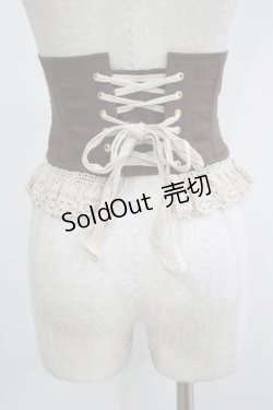 画像3: EXCENTRIQUE / リネン・ミニコルセット S/M チャコール H-25-11-20-051-EL-ZA-KB-ZH