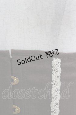 画像4: EXCENTRIQUE / リネン・ミニコルセット S/M チャコール H-25-11-20-051-EL-ZA-KB-ZH