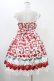 画像2: Angelic Pretty / Cherry Jam Labelジャンパースカート Free 白 H-25-11-20-1036-AP-OP-NS-ZH (2)