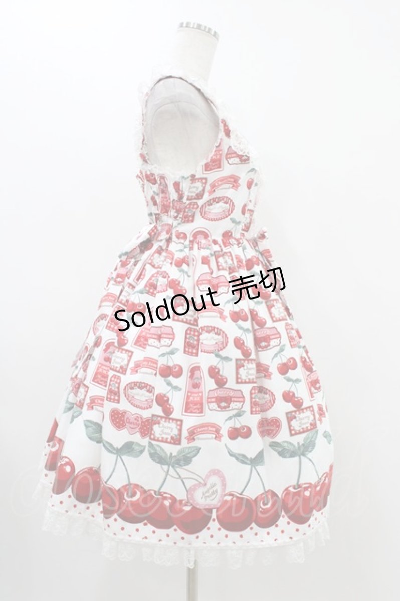 画像3: Angelic Pretty / Cherry Jam Labelジャンパースカート Free 白 H-25-11-20-1036-AP-OP-NS-ZH (3)