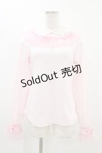 Angelic Pretty / Sweetリボンカットソー  ピンク H-25-11-20-1039-AP-TO-NS-ZH