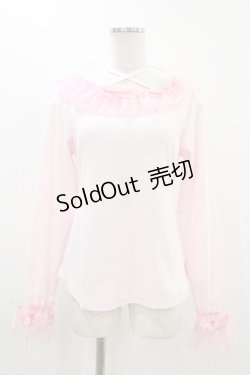 画像1: Angelic Pretty / Sweetリボンカットソー  ピンク H-25-11-20-1039-AP-TO-NS-ZH