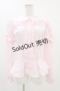 Angelic Pretty / ハニーシャーリング付け袖ブラウス Free ピンク H-25-11-20-1040-AP-BL-NS-ZH