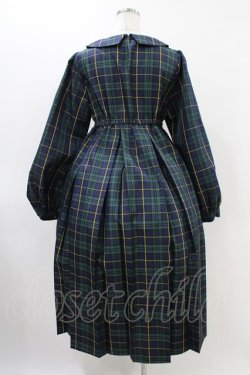 画像2: FLC / MINA*タータンチェックワンピース M グリーン H-25-11-20-1041-0-OP-NS-ZH