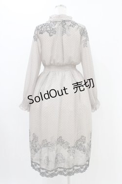 画像2: axes femme / レース柄プリントワンピース M ベージュ H-25-11-20-1042-AX-OP-NS-ZH