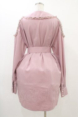 画像2: Ank Rouge / ビジューリボンBigシャツ M ピンク H-25-11-20-1043-CA-BL-NS-ZH