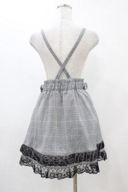 画像2: MA*RS / サスペンダー付きチェックスカート Free ブラック H-25-11-20-1048-EL-SK-NS-ZH