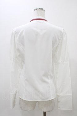 画像2: Kurumi Collaboration / KRデシンジゴスリブラウス M ホワイト H-25-11-20-1052-0-BL-NS-ZH