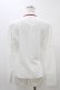 画像2: Kurumi Collaboration / KRデシンジゴスリブラウス M ホワイト H-25-11-20-1052-0-BL-NS-ZH (2)