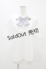 Amavel / Bears Patisserieくまみみブラウス Free オフ/ネイビー H-25-11-20-1054-CA-BL-NS-ZH