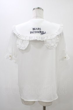 画像2: Amavel / Bears Patisserieくまみみブラウス Free オフ/ネイビー H-25-11-20-1054-CA-BL-NS-ZH