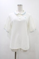 Fi.n.t / ライン使いクリーミーパステルポロシャツ Free offwhite H-25-11-20-1055-CA-TO-NS-ZH