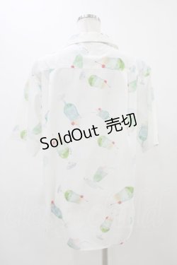 画像2: AXES-X / クリームソーダPT半袖シャツ S ホワイト H-25-11-20-1056-0-BL-NS-ZH