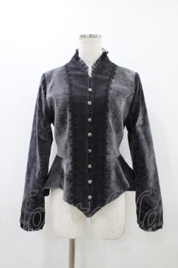 画像1: Bitter Sweet（海外ロリータブランド） / 別珍ジャケット M グレー H-25-11-20-1058-EL-JA-NS-ZH