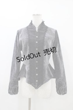 画像1: Bitter Sweet（海外ロリータブランド） / 別珍ジャケット M グレー H-25-11-20-1058-EL-JA-NS-ZH