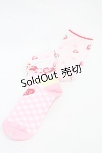 Angelic Pretty / Lyrical Bunny Parlorオーバーニー  ピンク H-25-11-20-1005-AP-ZA-NS-ZH