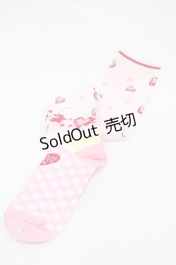 画像1: Angelic Pretty / Lyrical Bunny Parlorオーバーニー  ピンク H-25-11-20-1005-AP-ZA-NS-ZH