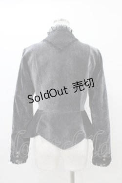 画像2: Bitter Sweet（海外ロリータブランド） / 別珍ジャケット M グレー H-25-11-20-1058-EL-JA-NS-ZH