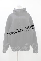 FICTION TOKYO / Logo Embroidery Bonding Double Zip Hoodie Free ブラック H-25-11-20-1059-0-TO-NS-ZH