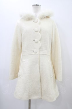 画像1: LIZ LISA / ファーフードスカラップコート Free オフ H-25-11-20-1061-LO-CO-NS-ZH