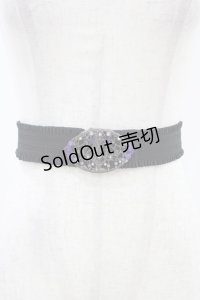 axes femme / ローズシャンデリアゴムベルト  ブラック H-25-11-20-1012-AX-ZA-NS-ZH