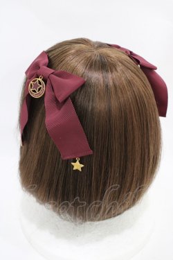 画像2: Angelic Pretty / Starry Moonリボンクリップ  ボルドー H-25-11-20-1021-AP-AC-NS-ZH