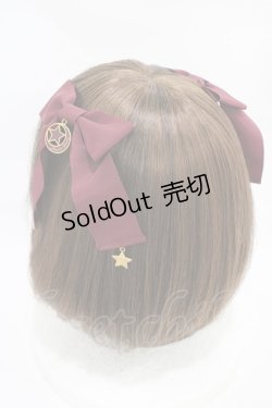 画像2: Angelic Pretty / Starry Moonリボンクリップ  ボルドー H-25-11-20-1021-AP-AC-NS-ZH