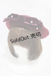 m petit by misako / TT*AMリボンBベレー  ボルドー H-25-11-20-1023-LO-AC-NS-ZH