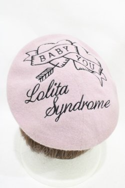 画像2: Ank Rouge / 刺繍入りベレー  ピンク H-25-11-20-1024-CA-AC-NS-ZH