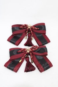 Amavel / 大正浪漫の夢紀行 和風靴リボンクリップ  ブラック H-25-11-20-1025-CA-ZA-NS-ZH