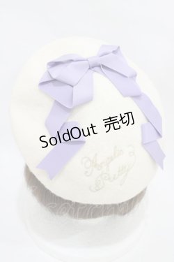 画像2: Angelic Pretty / Sweetie Ribbonベレー  オフ/ラベンダー H-25-11-20-1026-AP-AC-NS-ZH