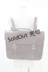 Fi.n.t / ダブルベルトサッチェルバッグ  ブラウン H-25-11-20-1031-CA-BG-NS-ZH