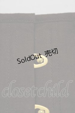 画像5: EXCENTRIQUE / リネン・ミニコルセット S/M チャコール H-25-11-20-051-EL-ZA-KB-ZH