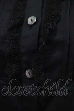 画像4: ATELIER PIERROT / ヨーク切替ブラウス  黒 H-25-11-20-052-EL-BL-KB-ZH